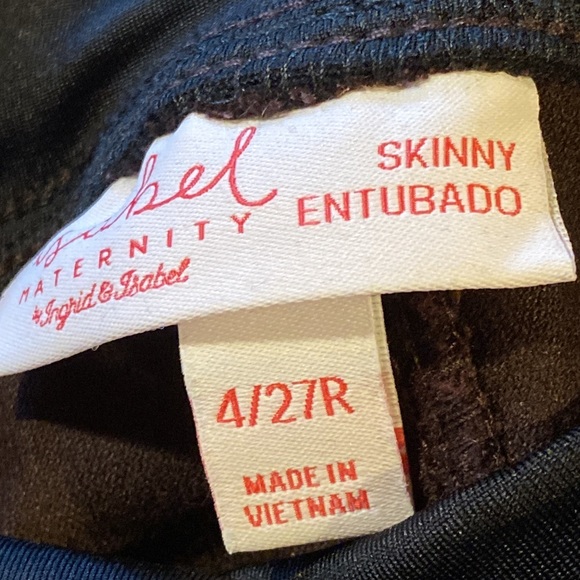 New Isabel maternity pants size 4/27R 29” crossover panel. Burgen - Picture 10 of 13